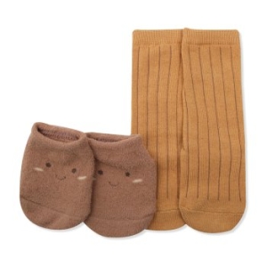 중동텍스타일 오가닉맘 옐로스마일양말덧신세트 MIF7SC07