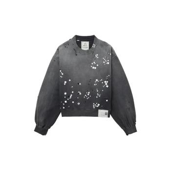 메종미하라야스히로 장식 디스트레스드 스웨트셔츠 B15PO553 TP443