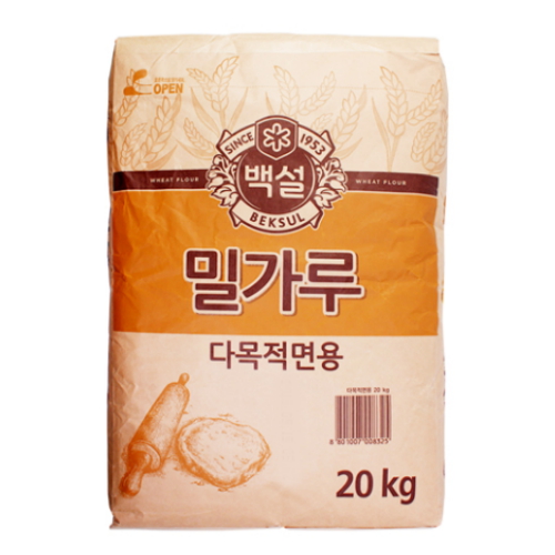 백설 밀가루 다목적면용 20kg (1개)_이미지