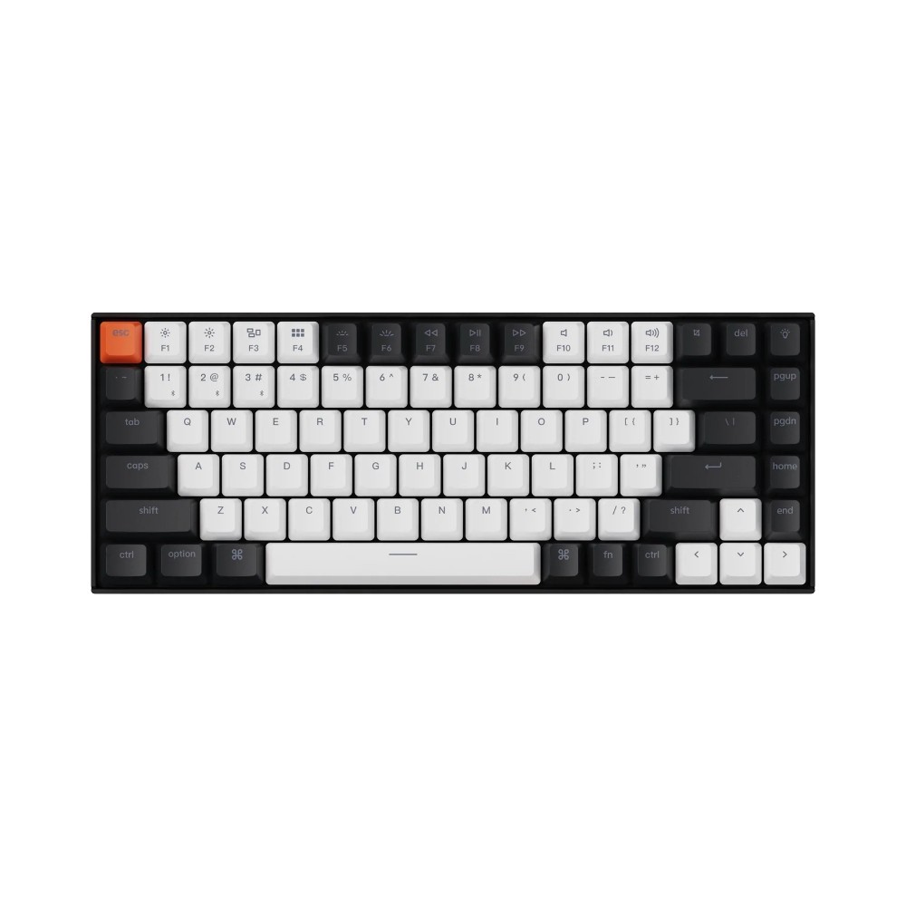 Keychron K2 V2 LED 화이트블랙 핫스왑 (적축)