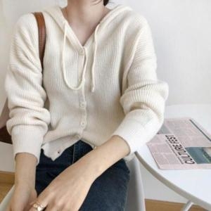 셀러허브 라일리여성의류 Rly 가디건 니트가디건 단추 HH-B121 후드가디 S42570104_이미지