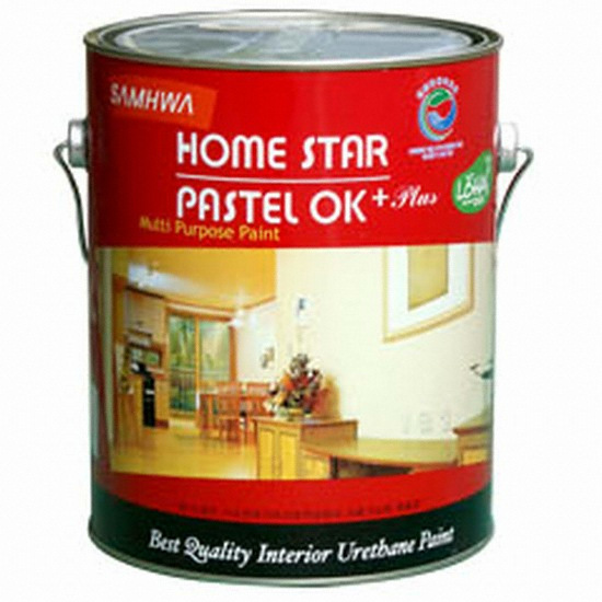 삼화페인트 홈스타 파스텔OK 플러스 페인트 (4L)_이미지