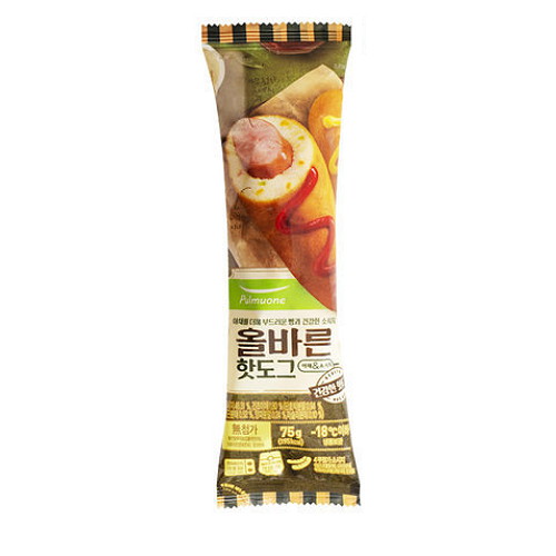 풀무원 올바른 핫도그 75g (4개)