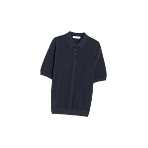 삼성물산 에잇세컨즈 쿨터치 카라 반소매 니트 블루 425451LY1P 698149