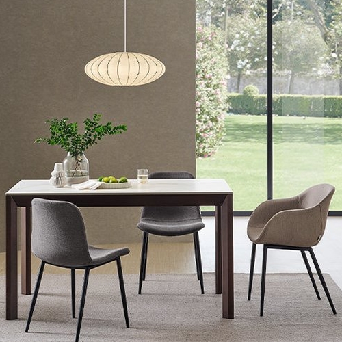 한샘 유로 503 디아고 통세라믹 원목 식탁 1350 (의자별도)_이미지