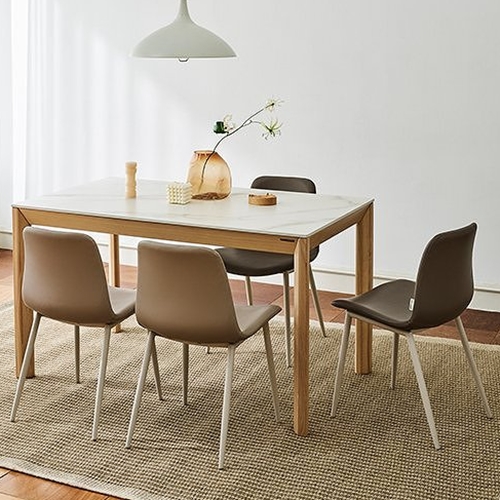 한샘 유로 503 디아고 통세라믹 원목 식탁 1350 (의자별도)_이미지