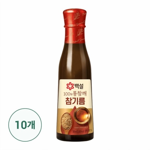 백설 100% 통참깨 참기름 300ml (10개)_이미지