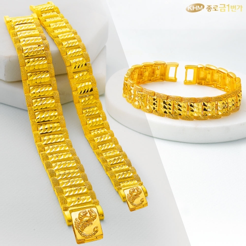 종로금1번가 24K 남성 순금 팔찌 37.5g 포레스트 [1개]