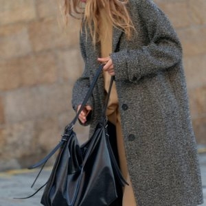 자라 헤링본 드롭 숄더 코트 9095 988 9095988_이미지