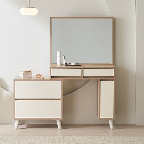 동서가구 피츠 이자벨 수납 거울 확장형 화장대 800_이미지