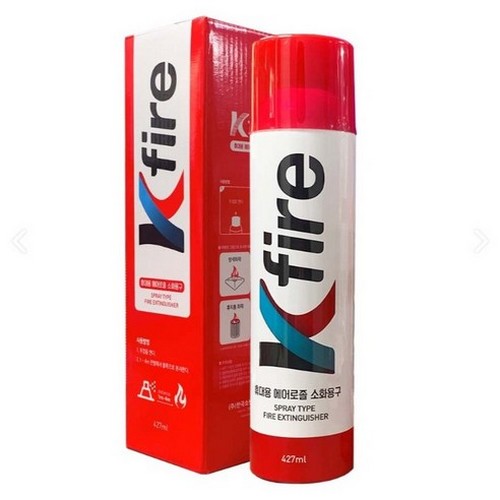 한국소방 K 파이어 스프레이 소화기 427ml