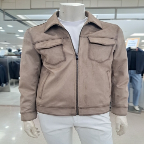 바쏘옴므 세이브존05 베이지스웨이드기본카라블루종점퍼 WSA5UA20ABG