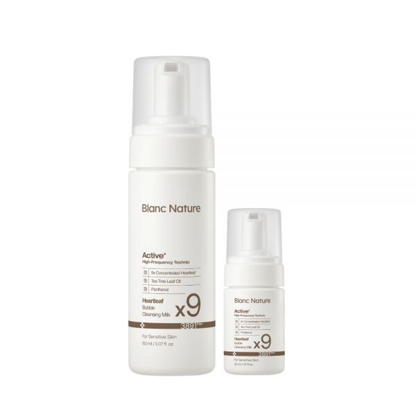 블랑네이처 9배 어성초 버블클렌징 밀크 150ml+30ml 기획세트