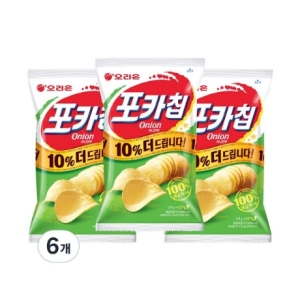 오리온 포카칩 양파맛 137g (6개)_이미지