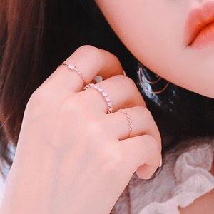 헤스티아 핸드메이드+쇼핑백/Fortuna/ Anastasia 925 Silver Ring RR-60662