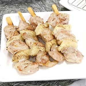 자연맛남 캠핑음식 수제 떡닭꼬치 4개 400g_이미지