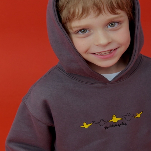 엔젤 후드 티셔츠-다크그레이 MG53TH02DG _IC