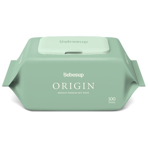 베베숲 오리진 물티슈 캡형 100매 (10팩)_이미지