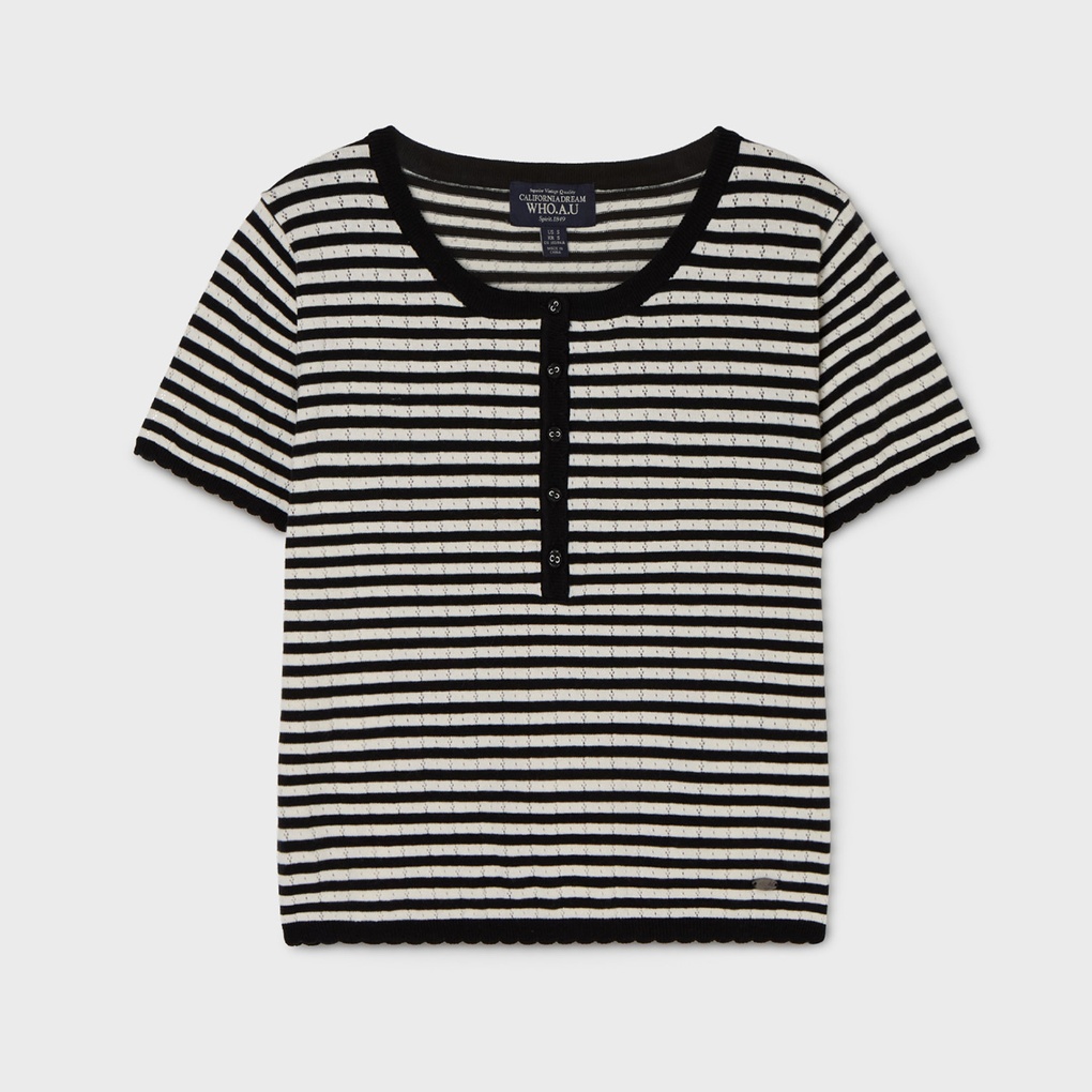 후아유 Skashi Henley neck Pullover B WHKAG2451F_이미지