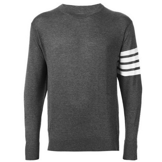 톰브라운 클래식 크루넥 풀오버 니트 MKA002A 00014 (022, 다크그레이)_이미지