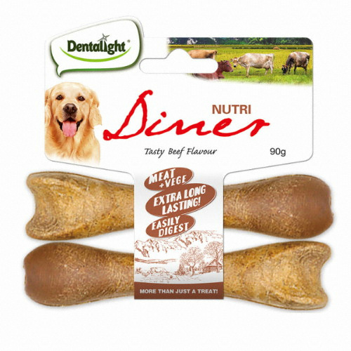 [불명] 덴탈라이트 뉴트리 다이너 덴탈껌 중형견 소고기 90g (1개)
