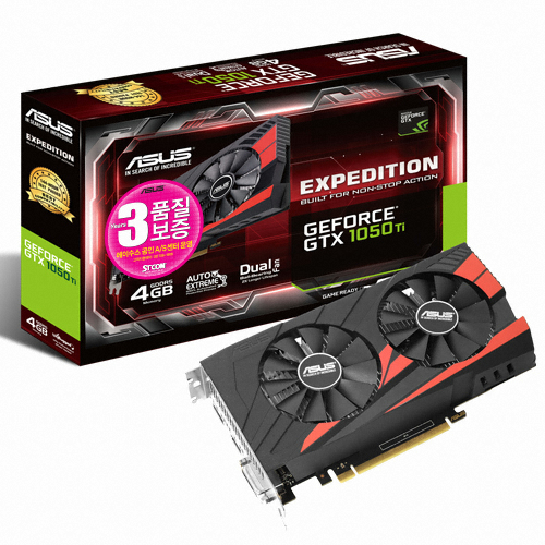 ASUS EX 지포스 GTX1050 Ti 4G D5 4GB STCOM