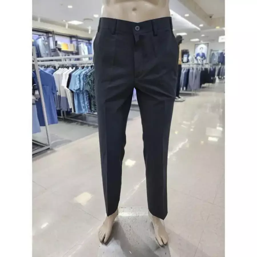 서광모드 05 다크네이비 포인트 배색 허리시크릿 밴드 스판 바지 LMEMPT6013 497950862624404