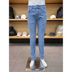 캘빈클라인진 남성 쿨맥스 라이트 블루 슬림 스트레이트 데님 4RAB703-UL9