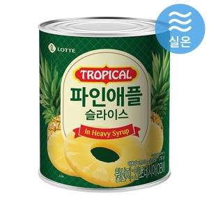 롯데푸드 트로피칼 파인애플 슬라이스 836g (4개)_이미지