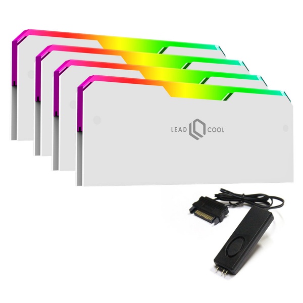 LEADCOOL RH-1 EVO ARGB 메모리 방열판 화이트 KIT
