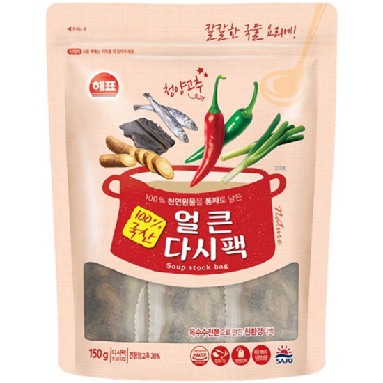 해표 얼큰 다시팩 150g (3개)_이미지