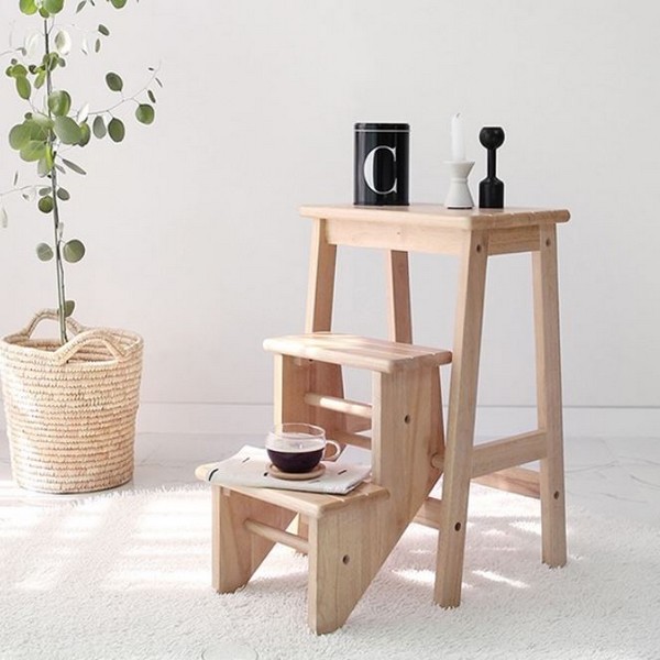 벤트리 원목 스텝 스툴_이미지