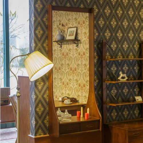 리브 원목 벽걸이 전신거울