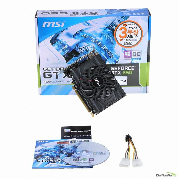 MSI 지포스 GTX650 OC D5 1GB 미니 크로우_이미지