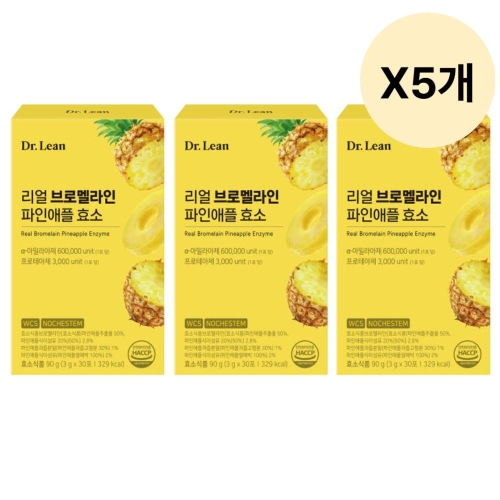 닥터린 리얼 브로멜라인 파인애플 효소 3g 30포 (15개)