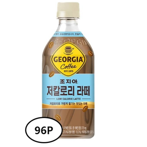 코카콜라음료 조지아 저칼로리라떼 470ml (96개)_이미지