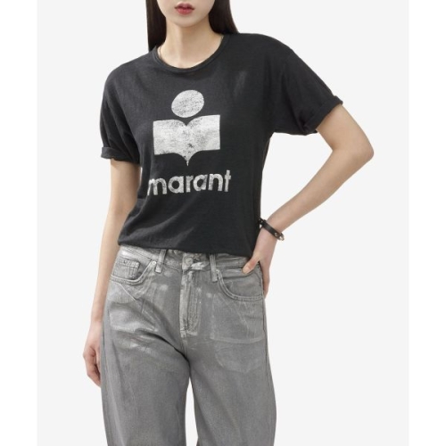 이자벨마랑 콜디 반소매 티셔츠 블랙 TS0004FAA1N10E01BK 3735285_이미지