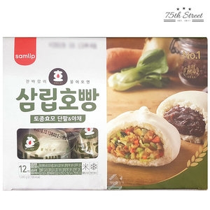 SPC삼립 삼립호빵 토종효모 단팥&야채 1.08kg [1개]