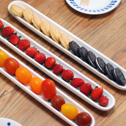 알럽하우스 디저트 한줄접시 35cm (3개)_이미지