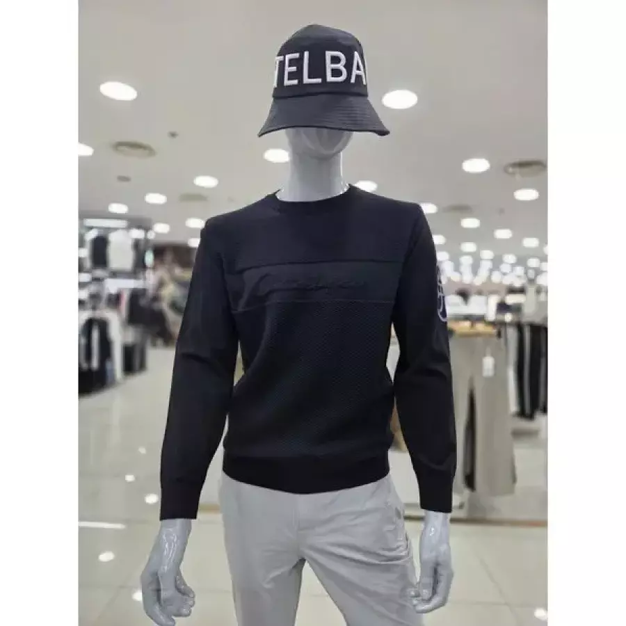 남성 가을 조직감 에그블라종 스웨터 BGFFSW005BK_DG