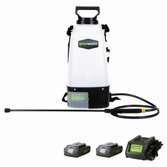 그린웍스 G-24V 충전분무기 (4.0Ah, 배터리 2개)