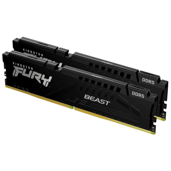 King n킹스턴 퓨리 비스트 RGB 64GB 2x32GB 6000MT/s DDR5 CL30 데스크탑 메모리 AMD 엑스포..