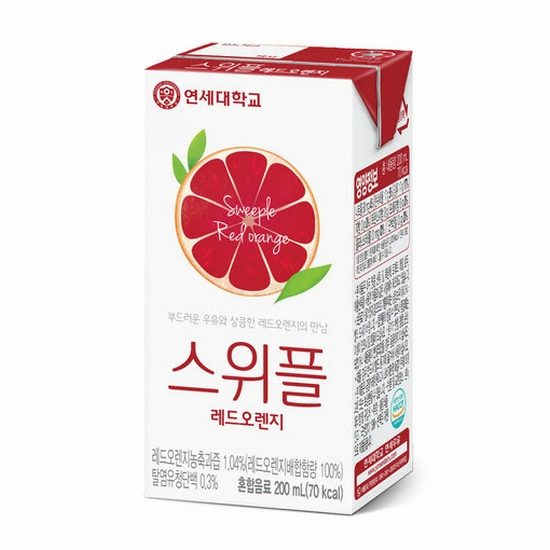 연세유업 스위플 레드오렌지 200ml (48개)