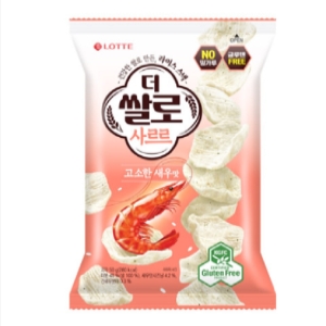 롯데제과 더 쌀로 사르르 고소한 새우맛 50g (1개)