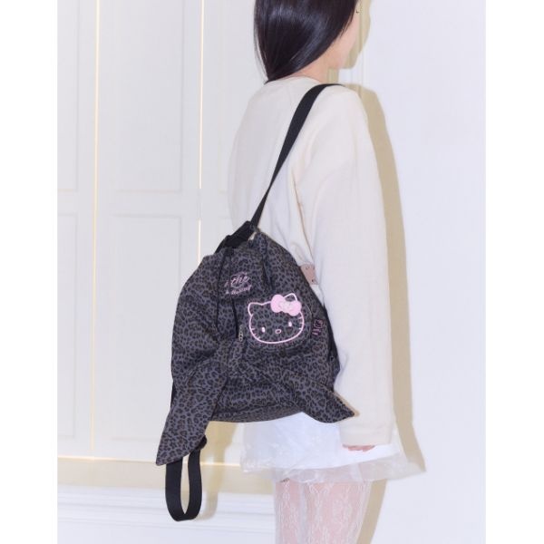 아떼 Hello Kitty x athe 르봉 레오파드 그레이 백팩 겸 숄더백S_AABA6E001G3 AABA6E001G3 ..