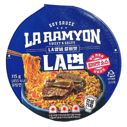 GS리테일 유어스 LA양념갈비맛 LA면 115g (12개)_이미지