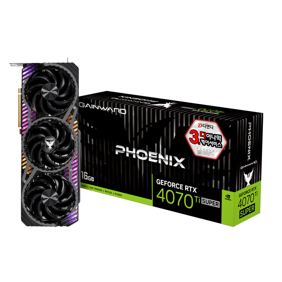 GAINWARD 지포스 RTX 4070 Ti SUPER 피닉스 D6X 16GB_이미지