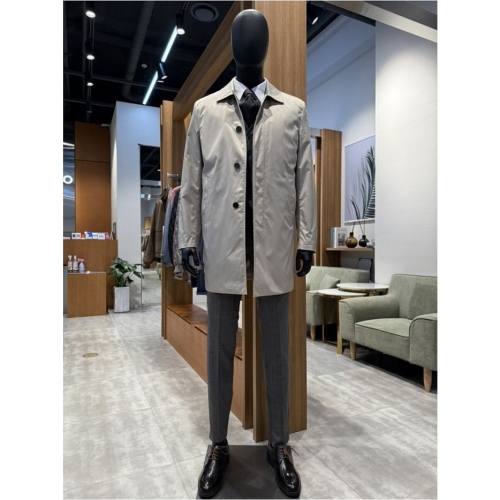 바쏘옴므 봄가을 베이직 하프 맥트렌치 코트 베이지 BSZ5CC02BG_이미지