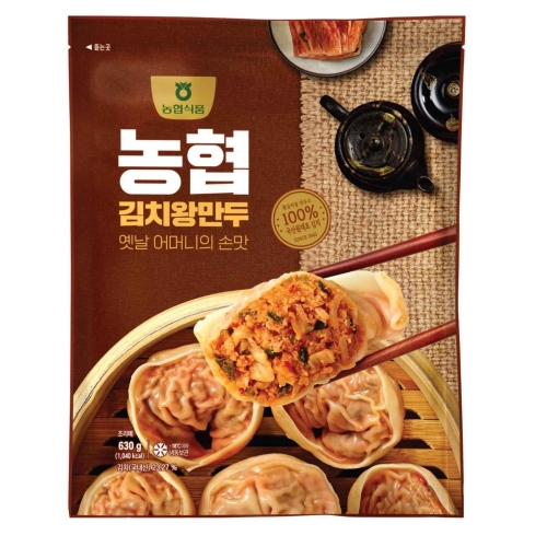 농협 국산 주원료 만두 4종 교자만두 왕만두 김치왕만두 1개 630g