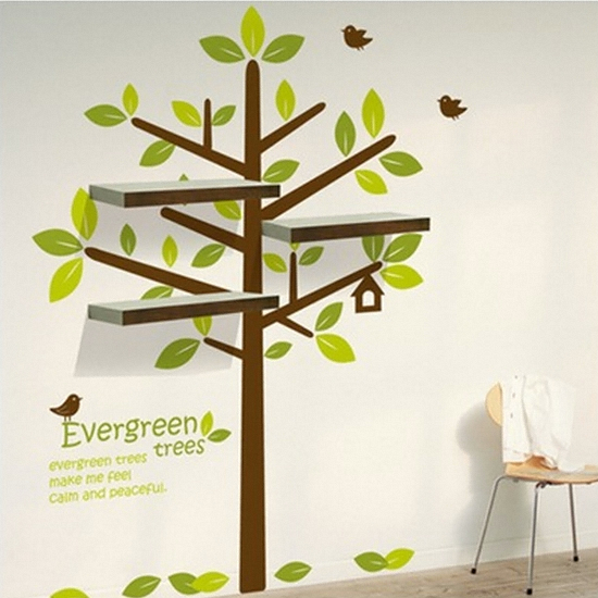 메이크스 모던오픈선반 에버그린트리 (선반만)_이미지